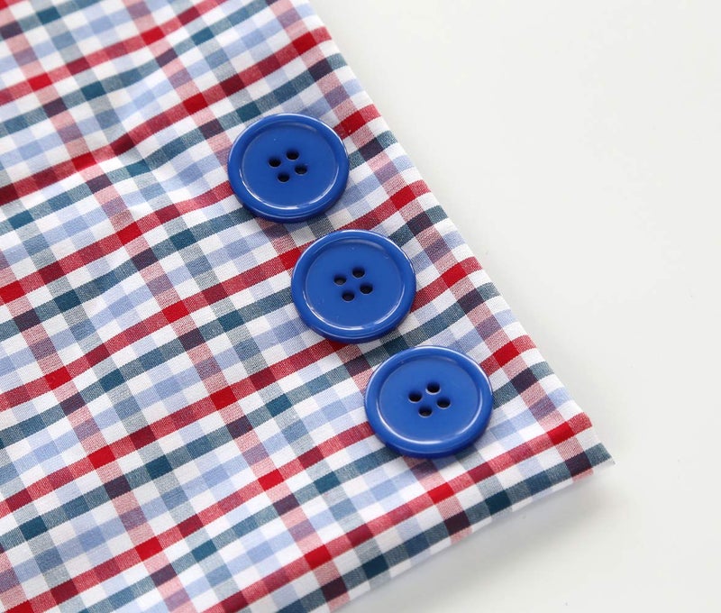 GANSSIA 1 Inch (25mm) Dark Blue Color Buttons Sewing Flatback Button for Sewing Pack of 50 PCS - Image 2